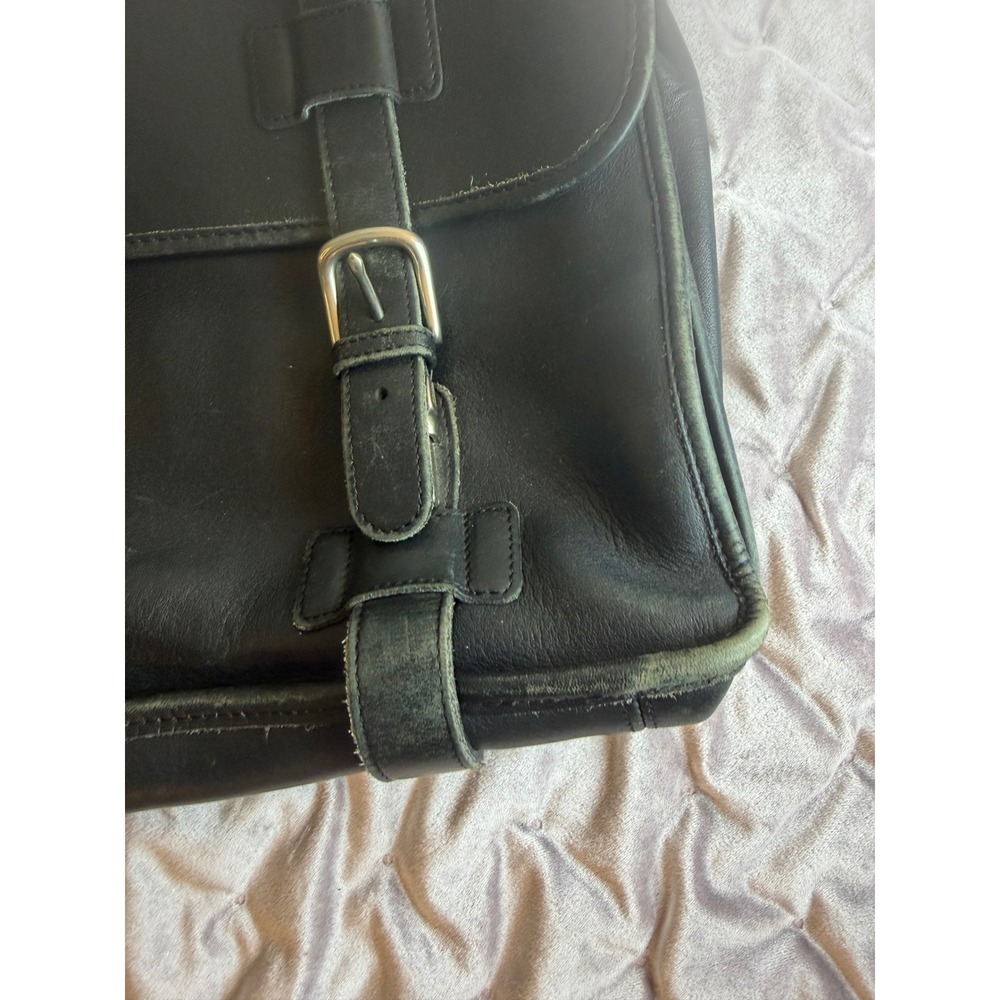 Flawed Gem! Coach Lexington Briefcase Blk Leather Messenger Bag A2S5325 Academia - Picture 10 of 15